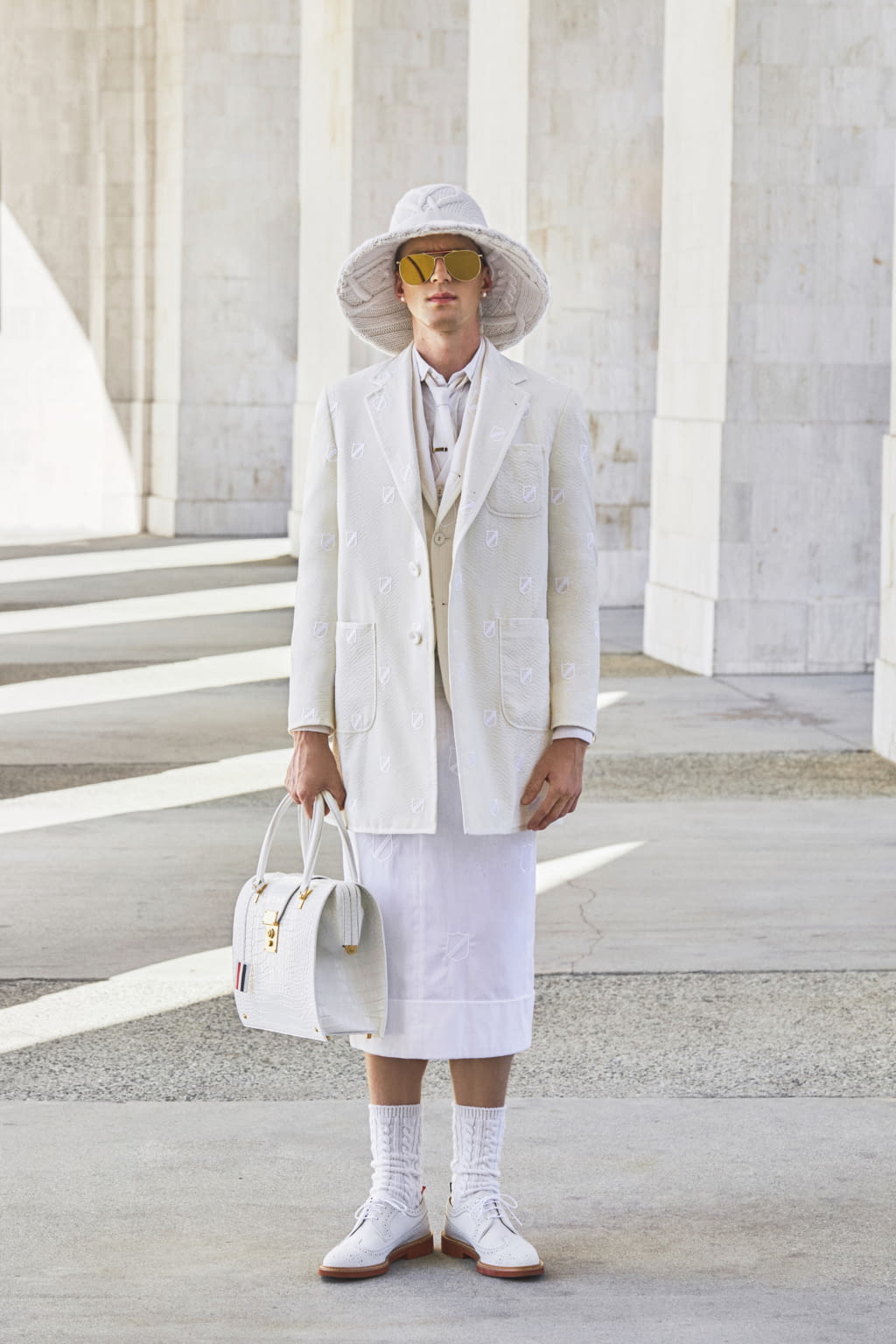 Fashion Week Paris Spring/Summer 2021 look 10 from the Thom Browne collection womenswear