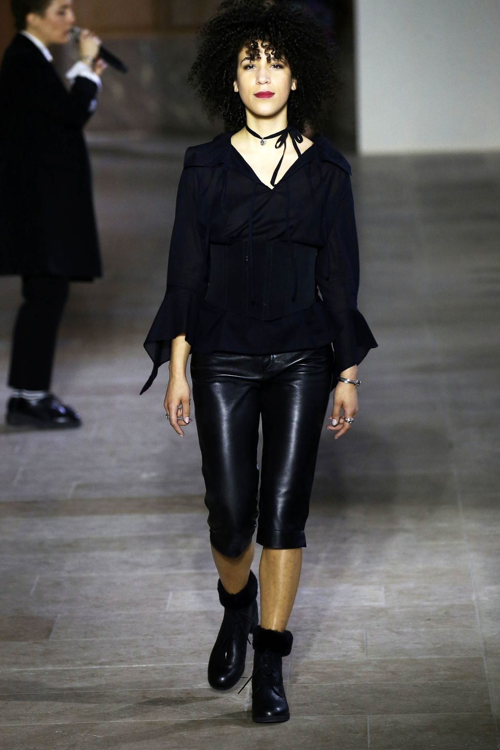 Fashion Week Paris Fall/Winter 2017 look 45 from the Agnès B collection womenswear