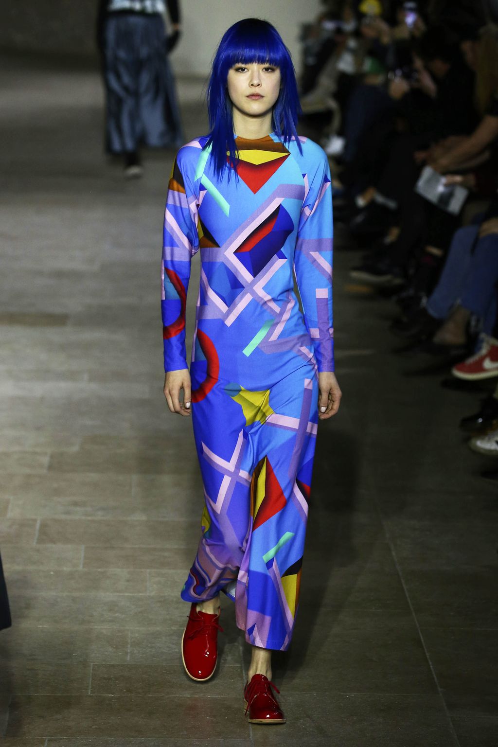 Fashion Week Paris Fall/Winter 2017 look 50 from the Agnès B collection womenswear