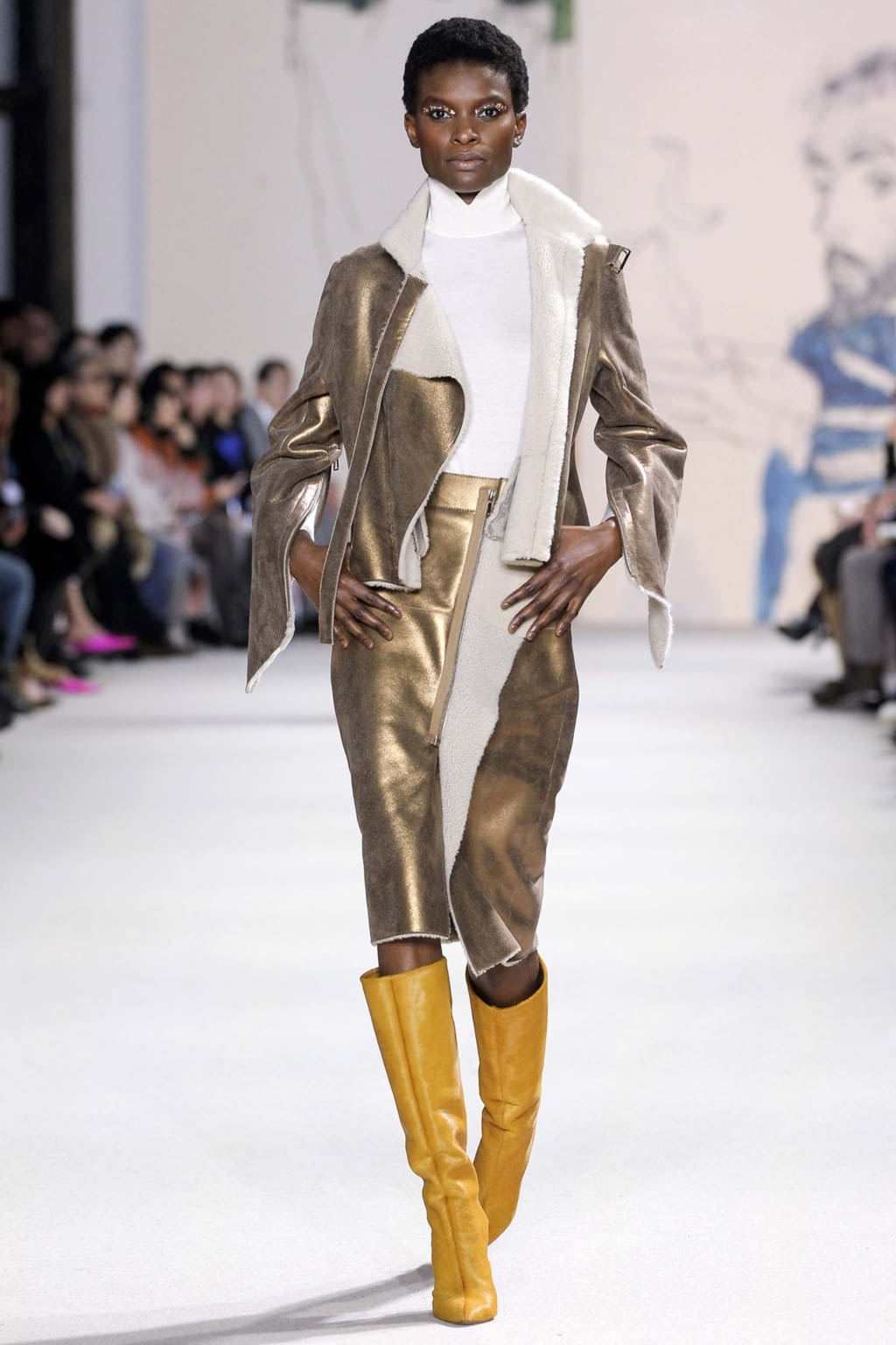 Fashion Week Paris Fall/Winter 2018 look 13 from the Akris collection 女装