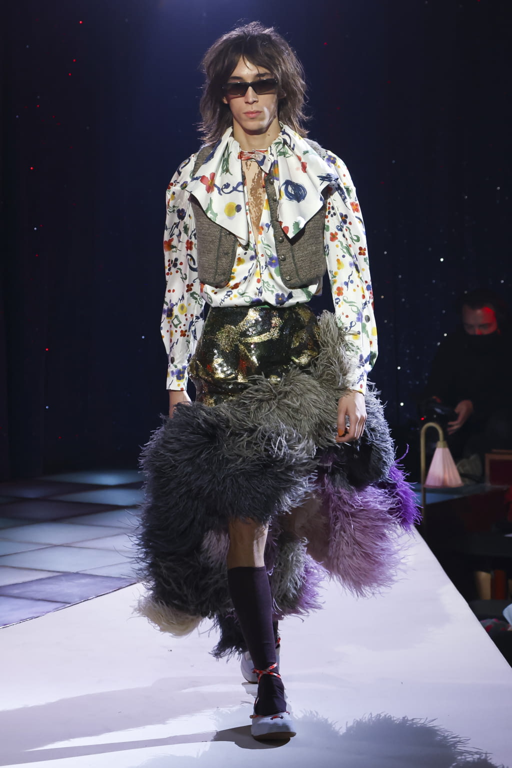 Fashion Week Paris Fall/Winter 2022 look 42 from the Andreas Kronthaler for Vivienne Westwood collection womenswear