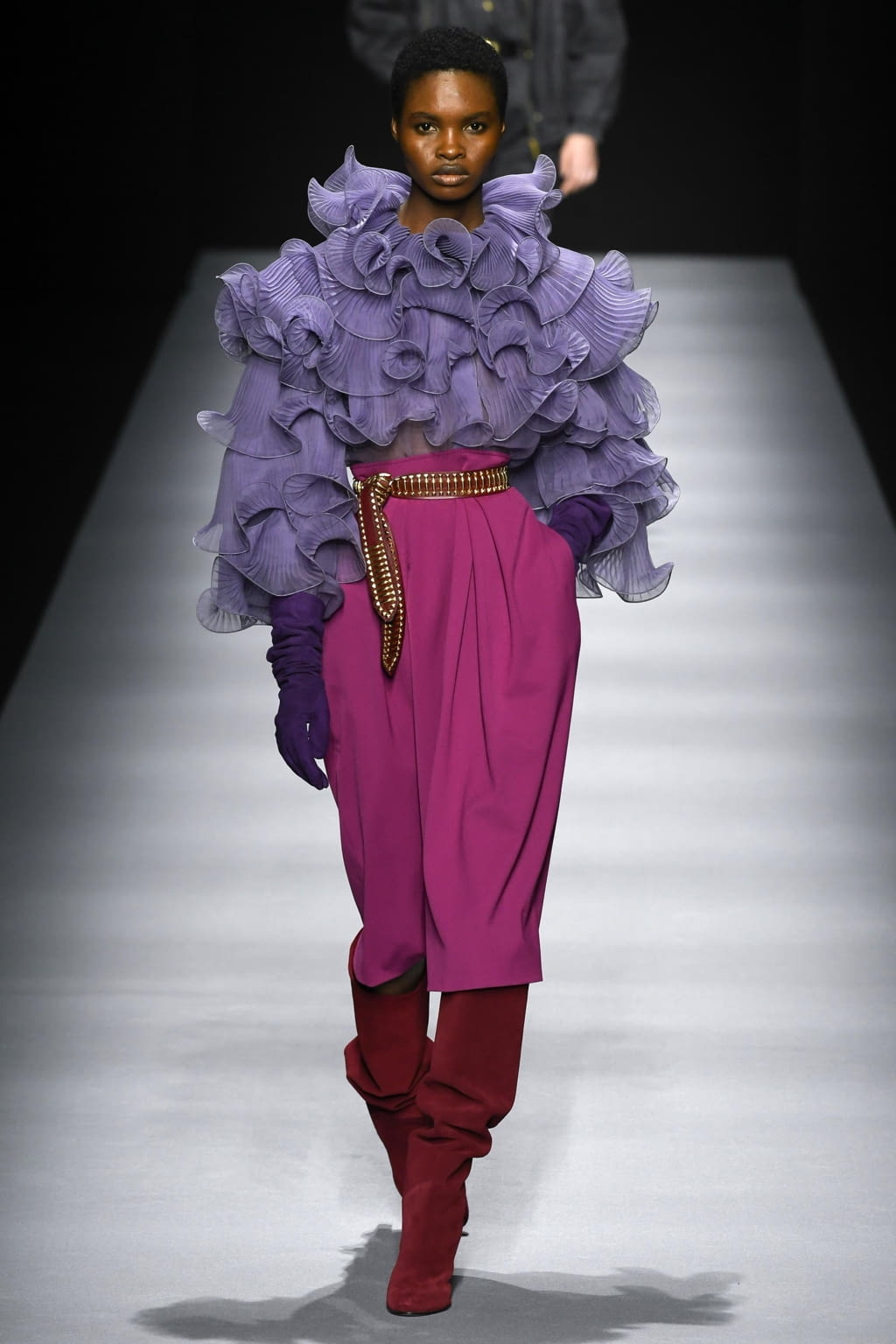 Fashion Week Milan Fall/Winter 2020 look 25 from the Alberta Ferretti collection womenswear