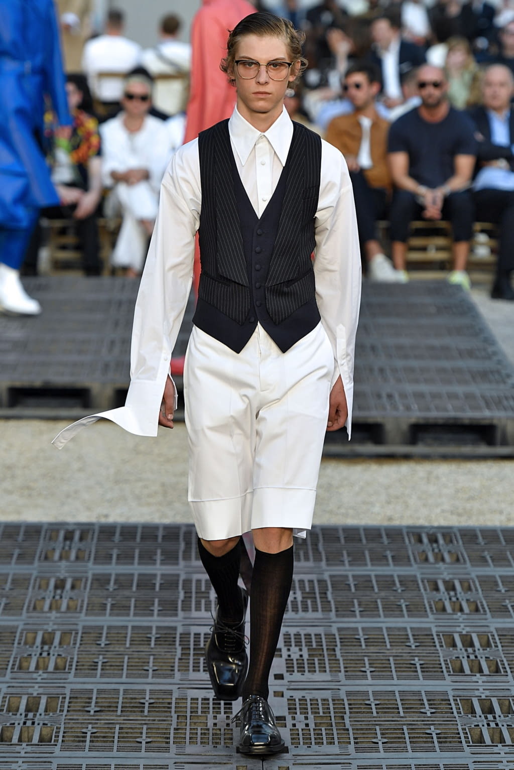 Fashion Week Paris Spring/Summer 2019 look 7 de la collection Alexander McQueen menswear