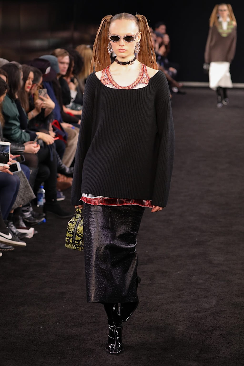 Fashion Week New York Fall/Winter 2019 look 11 from the Alexander Wang collection womenswear