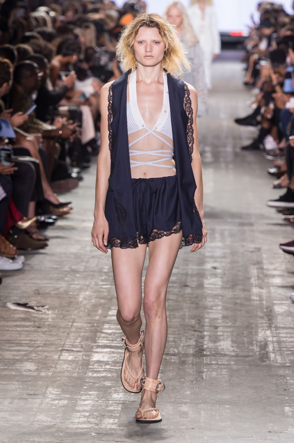 Fashion Week New York Spring/Summer 2017 look 14 from the Alexander Wang collection womenswear