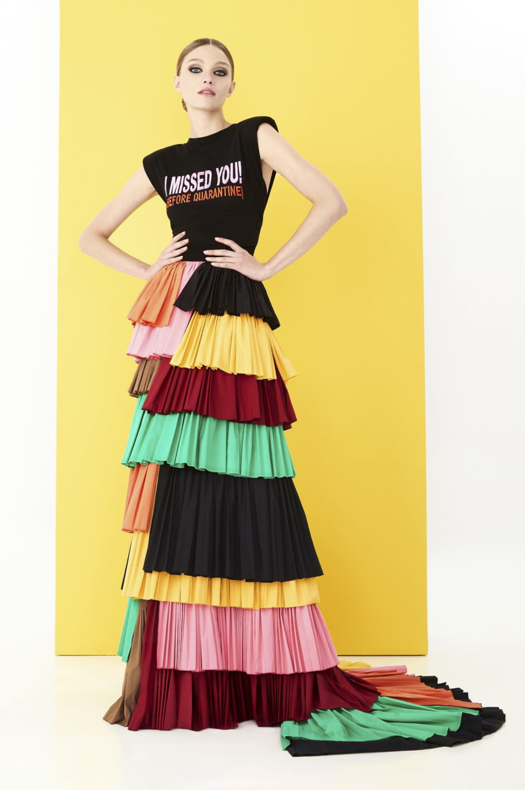 Fashion Week New York Spring/Summer 2021 look 13 from the Alice + Olivia collection womenswear