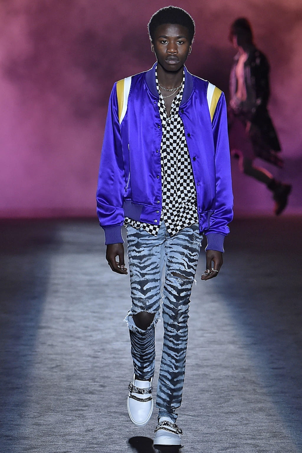 Fashion Week Paris Spring/Summer 2019 look 11 from the Amiri collection menswear