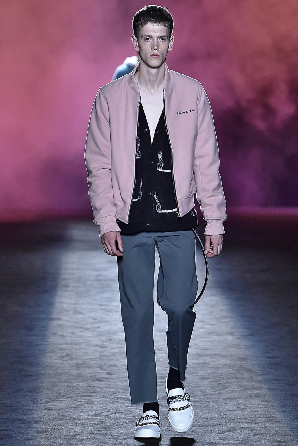 Fashion Week Paris Spring/Summer 2019 look 14 from the Amiri collection 男装