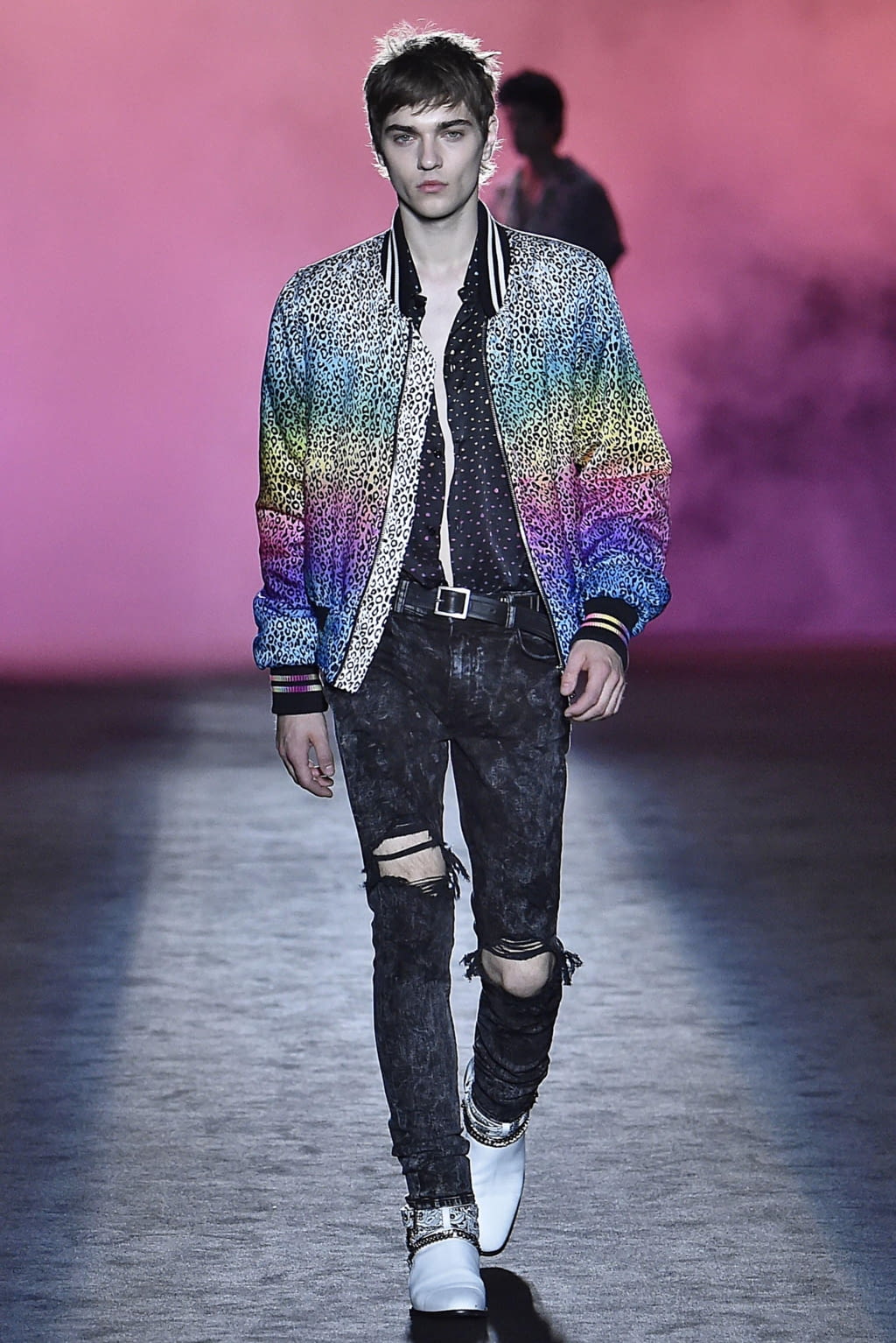 Fashion Week Paris Spring/Summer 2019 look 22 from the Amiri collection menswear