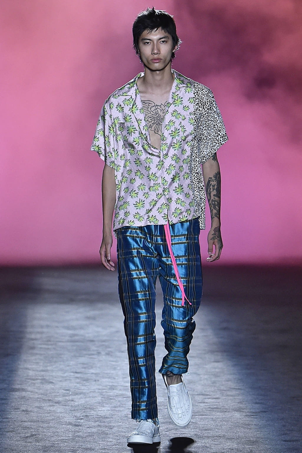 Fashion Week Paris Spring/Summer 2019 look 24 from the Amiri collection menswear