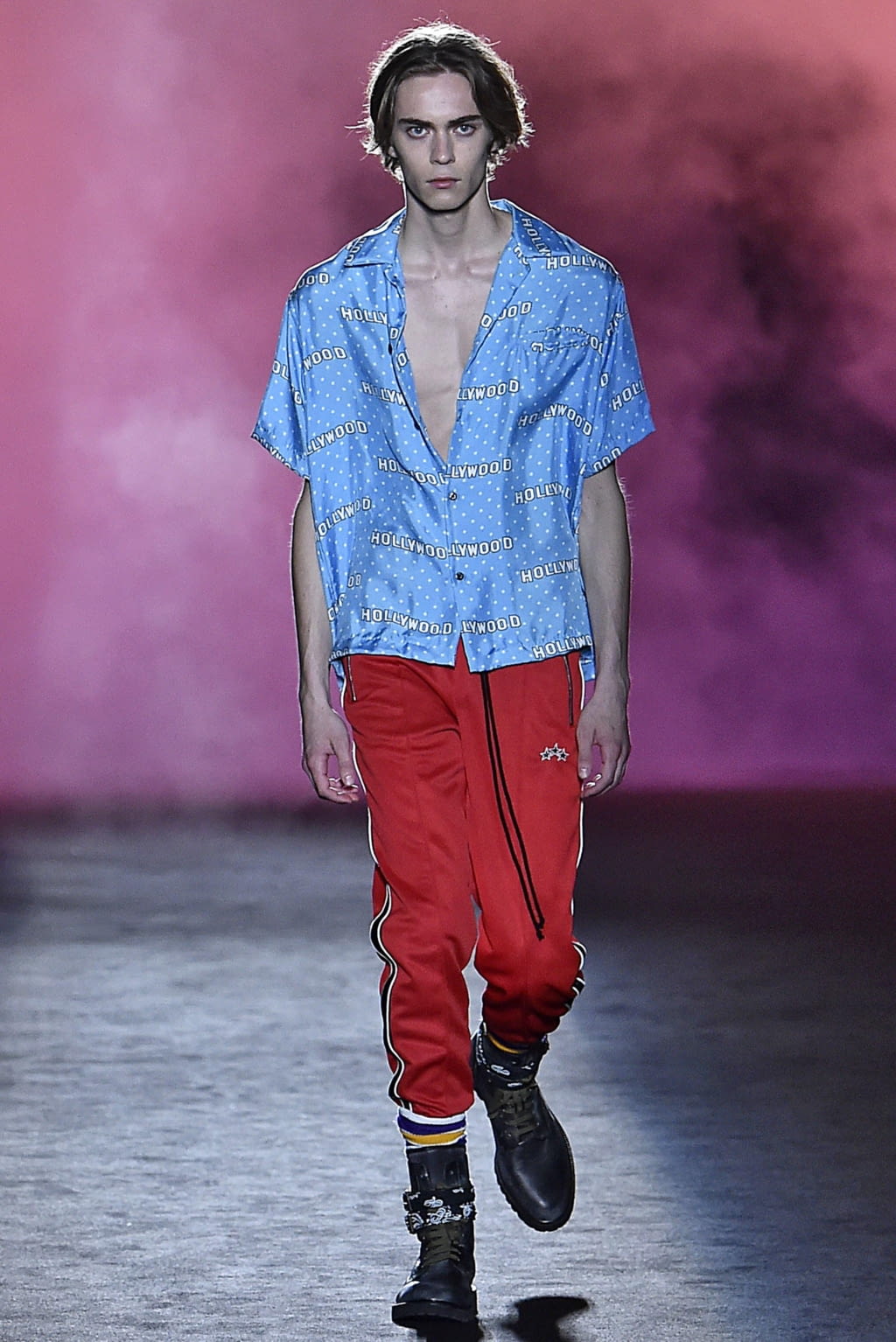 Fashion Week Paris Spring/Summer 2019 look 28 from the Amiri collection menswear