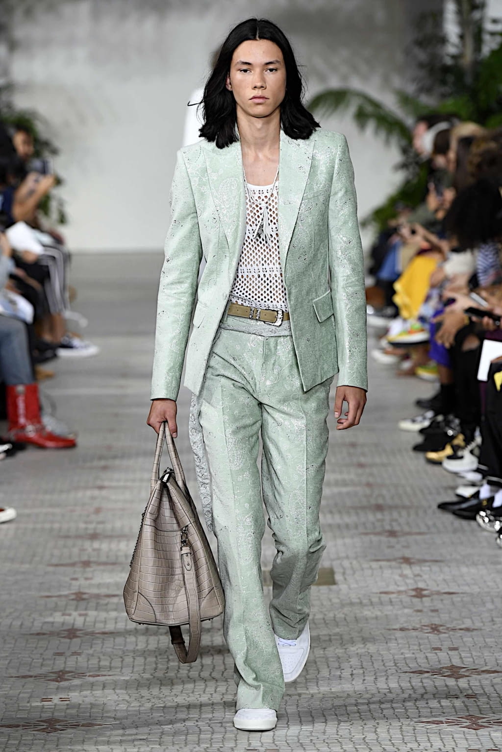 Fashion Week Paris Spring/Summer 2020 look 1 from the Amiri collection menswear
