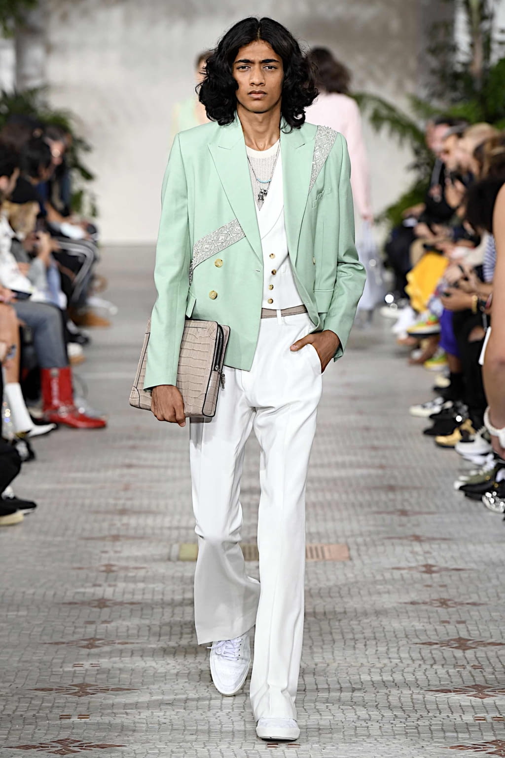 Fashion Week Paris Spring/Summer 2020 look 7 from the Amiri collection menswear