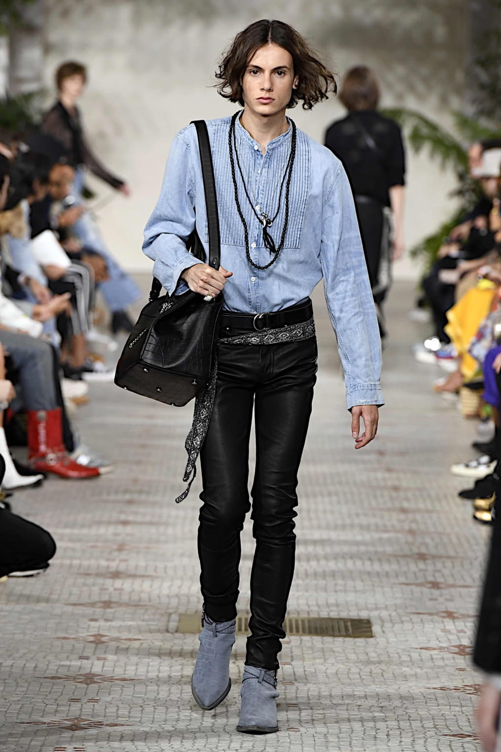 Fashion Week Paris Spring/Summer 2020 look 38 from the Amiri collection 男装