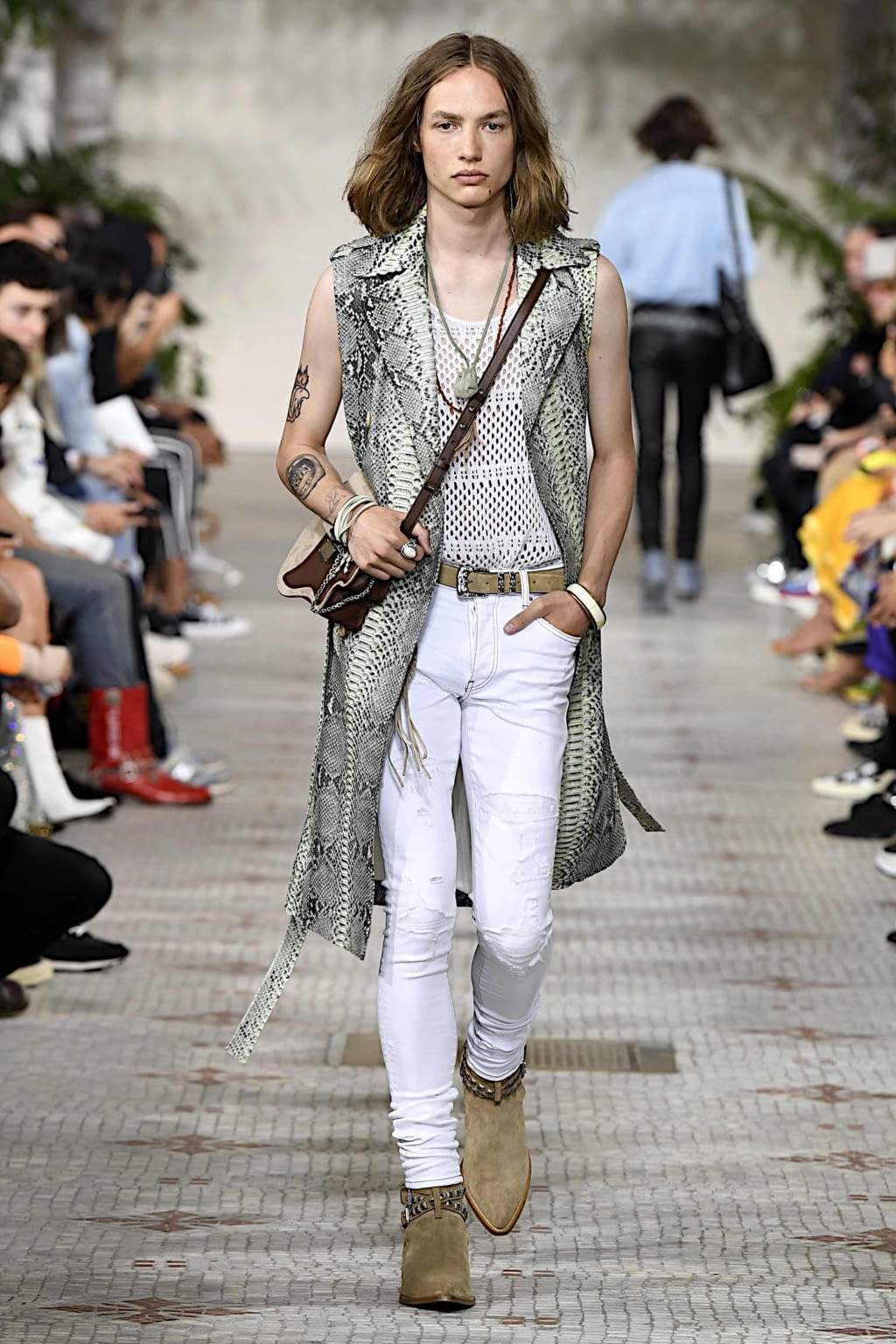 Fashion Week Paris Spring/Summer 2020 look 40 from the Amiri collection menswear
