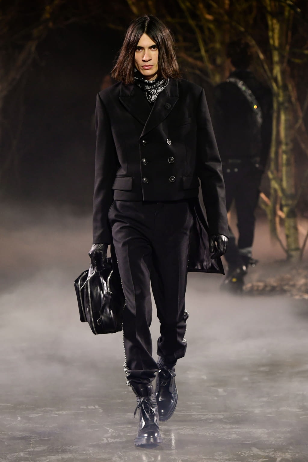Fashion Week Paris Fall/Winter 2019 look 3 from the Amiri collection 男装