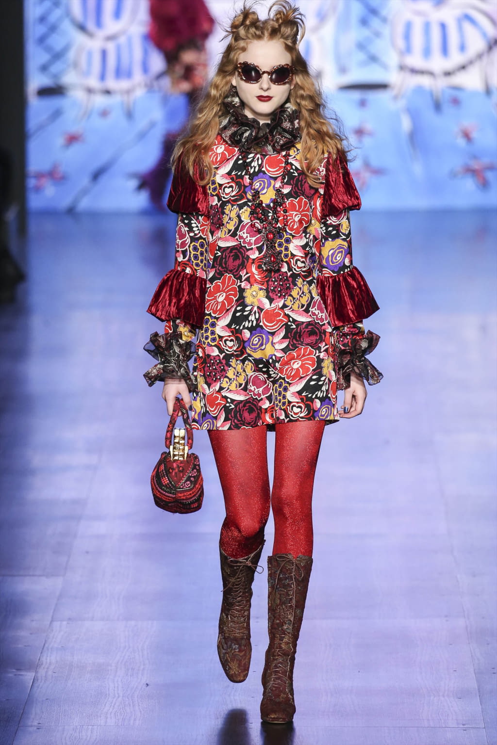 Fashion Week New York Fall/Winter 2017 look 13 from the Anna Sui collection womenswear