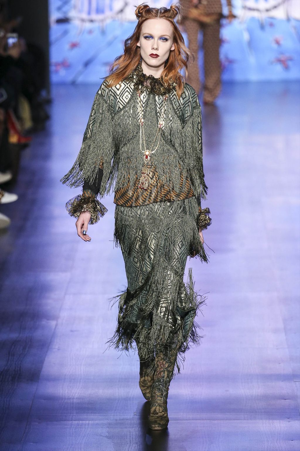 Fashion Week New York Fall/Winter 2017 look 22 from the Anna Sui collection womenswear