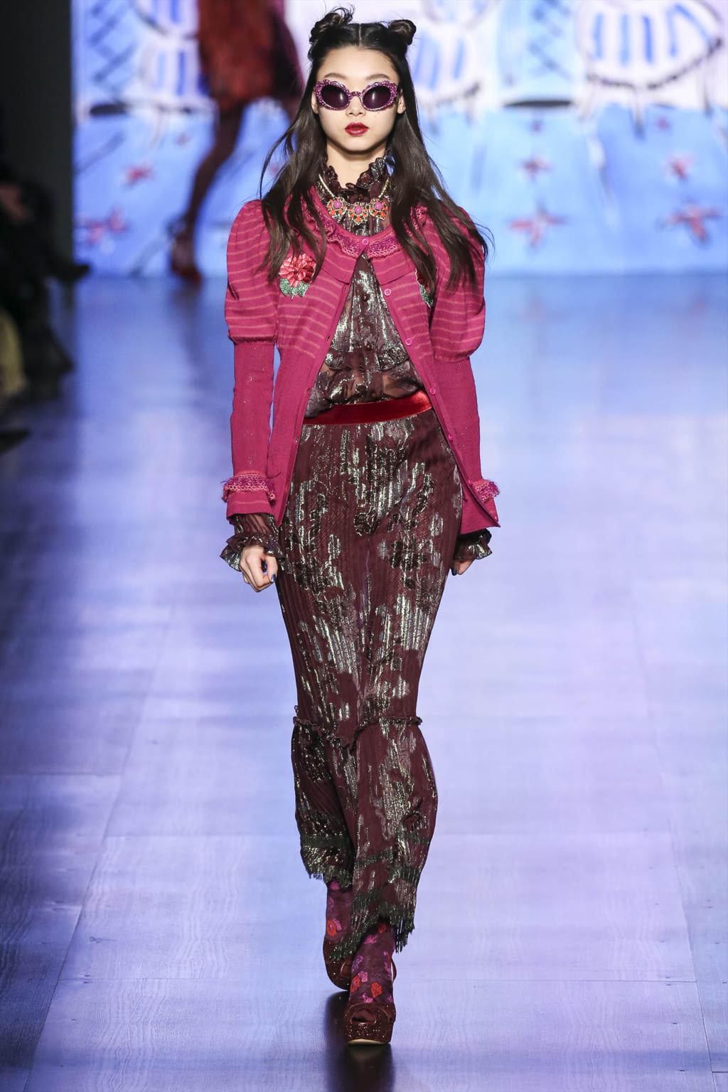Fashion Week New York Fall/Winter 2017 look 32 from the Anna Sui collection womenswear