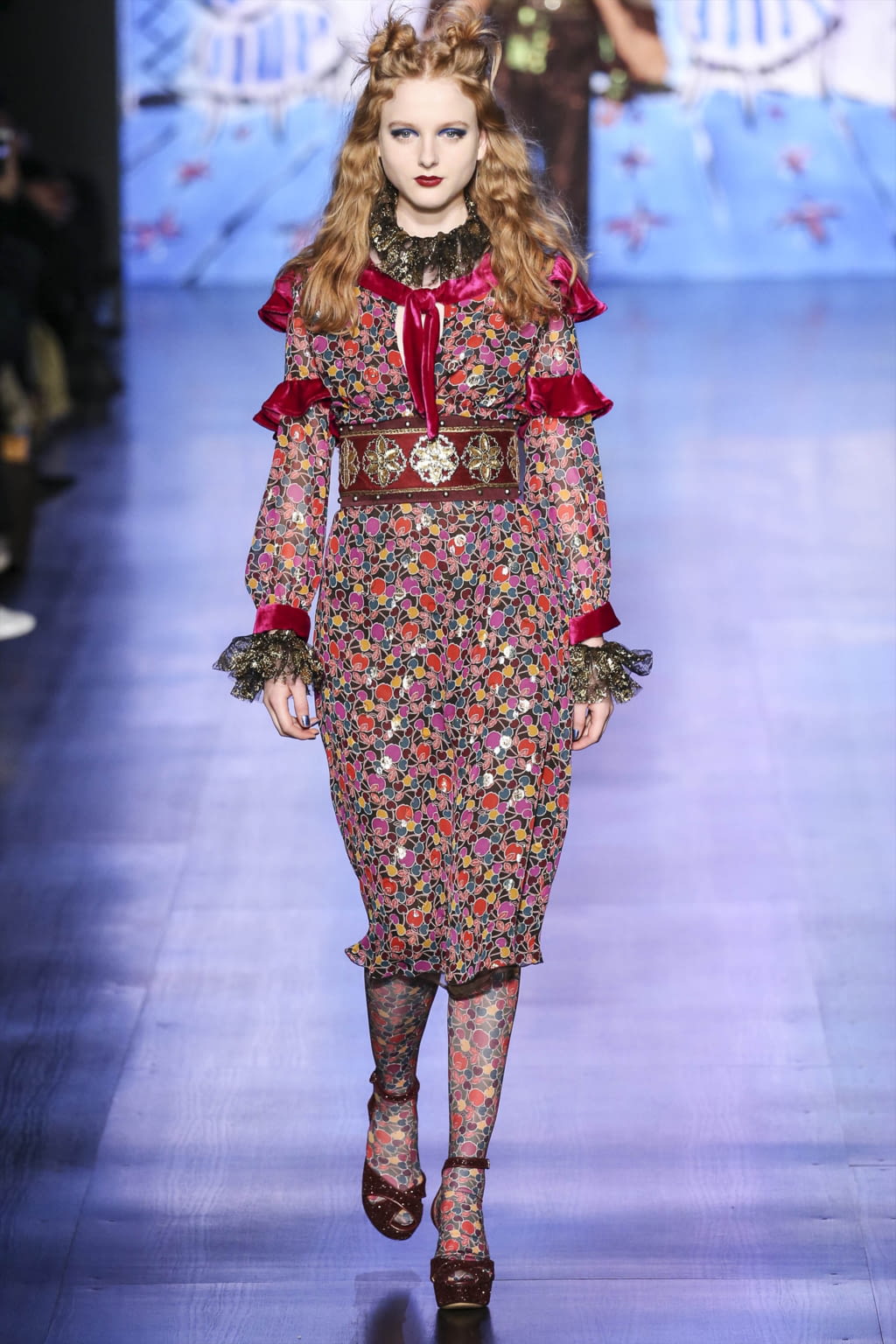 Fashion Week New York Fall/Winter 2017 look 36 from the Anna Sui collection womenswear