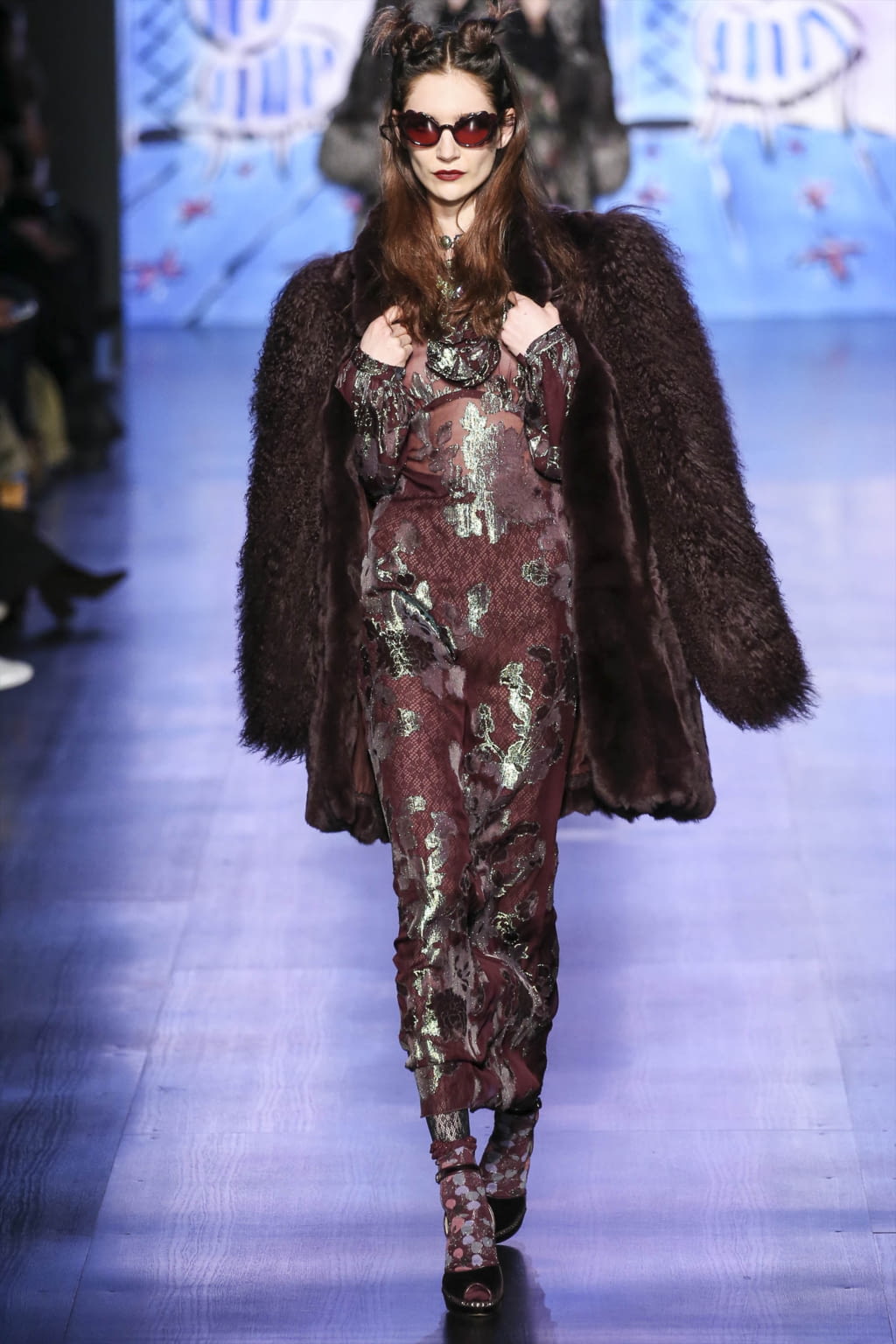 Fashion Week New York Fall/Winter 2017 look 38 from the Anna Sui collection womenswear
