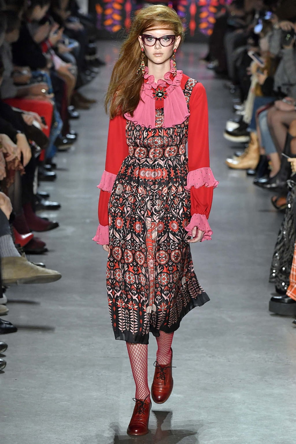 Fashion Week New York Fall/Winter 2018 look 3 from the Anna Sui collection womenswear