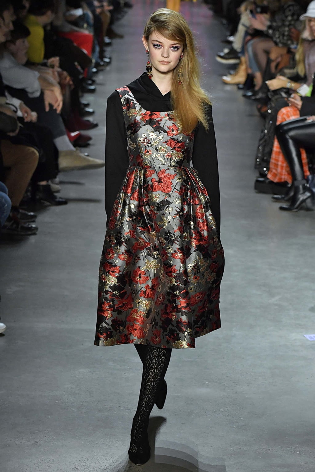 Fashion Week New York Fall/Winter 2018 look 8 from the Anna Sui collection 女装