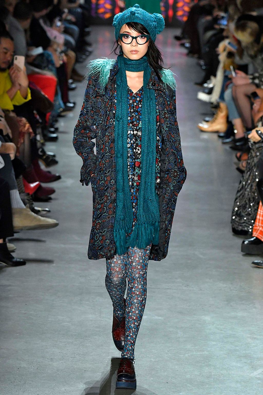 Fashion Week New York Fall/Winter 2018 look 23 from the Anna Sui collection 女装
