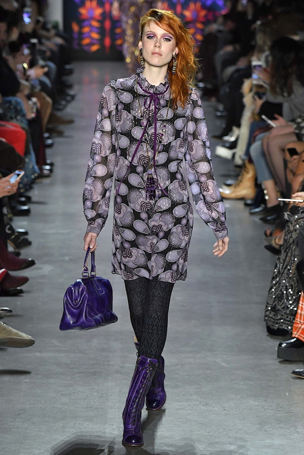 Fashion Week New York Fall/Winter 2018 look 32 from the Anna Sui collection 女装