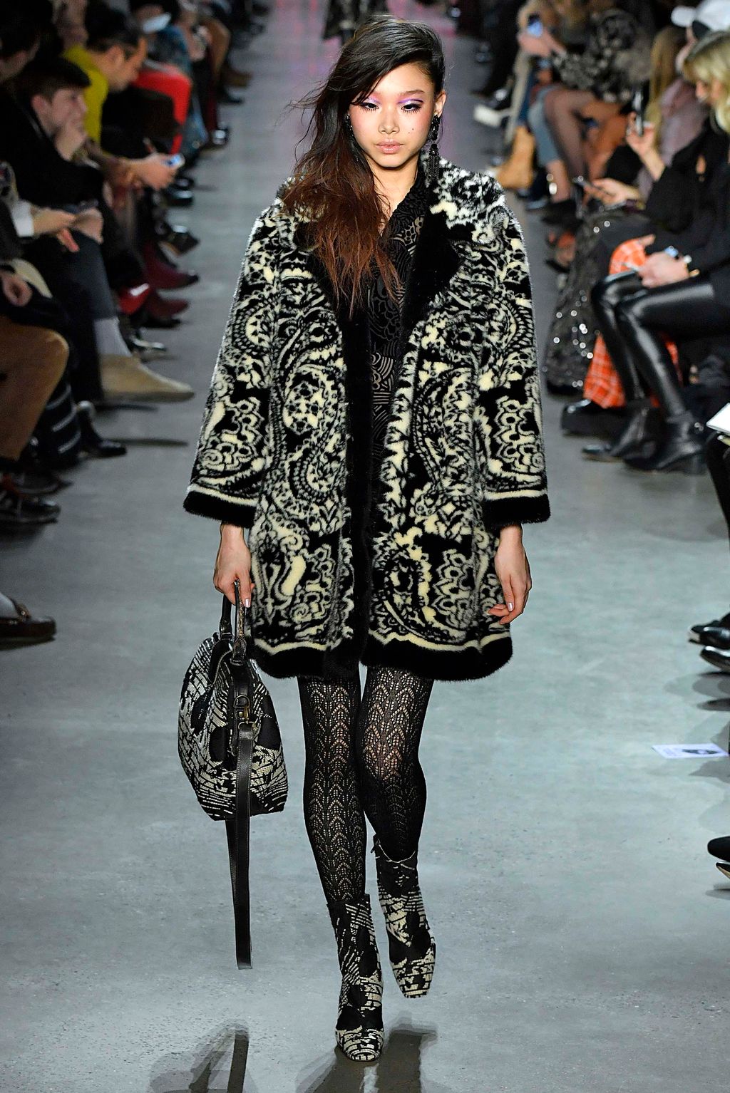 Fashion Week New York Fall/Winter 2018 look 36 from the Anna Sui collection womenswear
