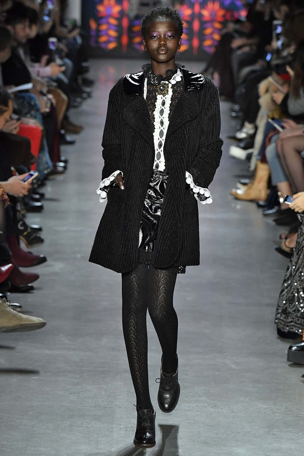 Fashion Week New York Fall/Winter 2018 look 39 from the Anna Sui collection womenswear