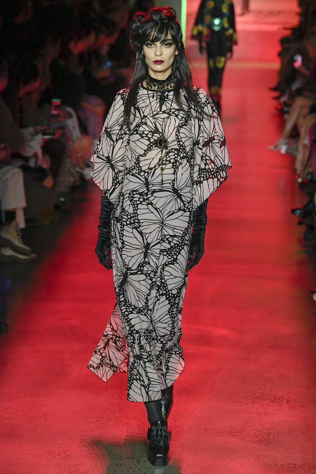 Fashion Week New York Fall/Winter 2020 look 9 from the Anna Sui collection 女装