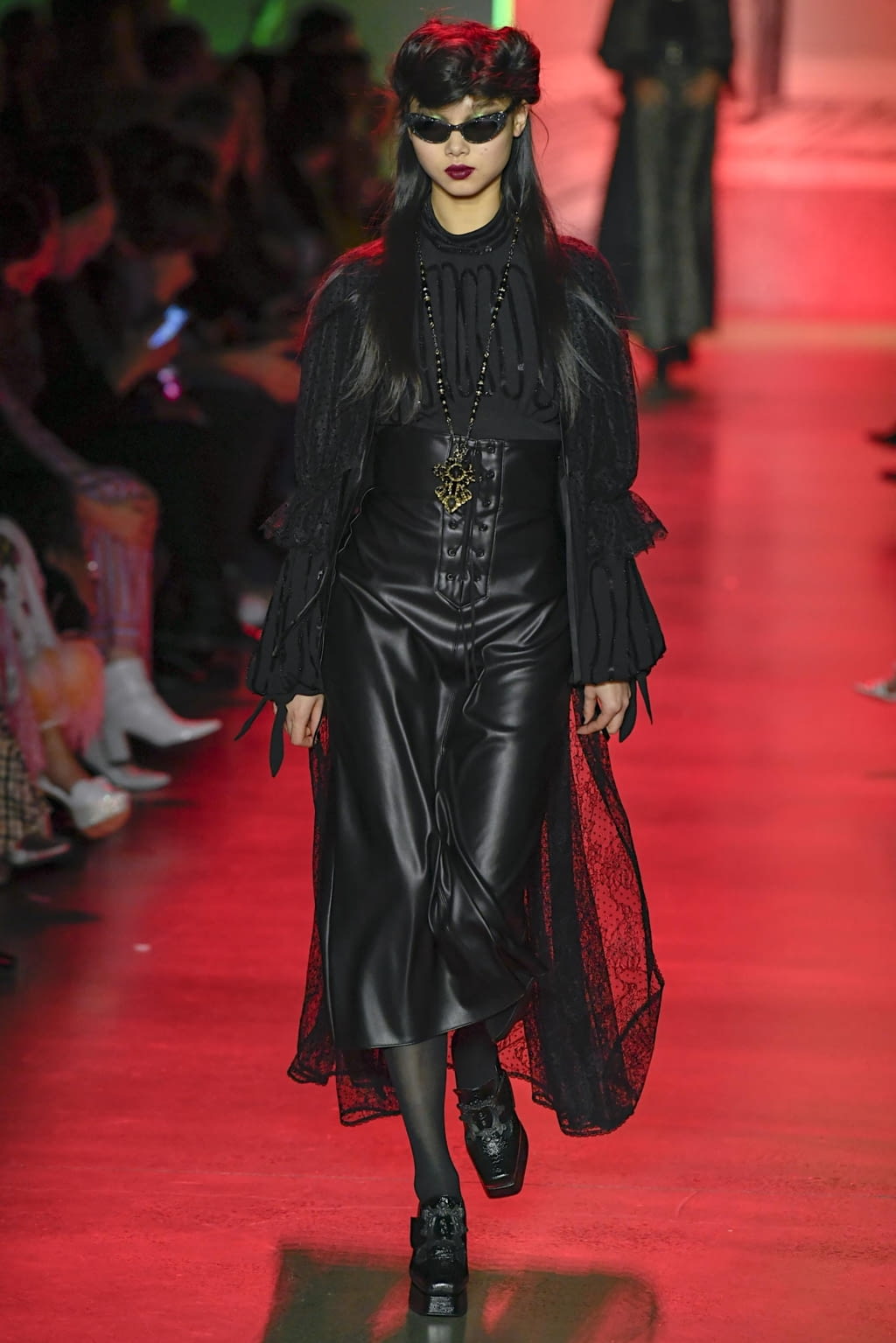 Fashion Week New York Fall/Winter 2020 look 12 from the Anna Sui collection womenswear