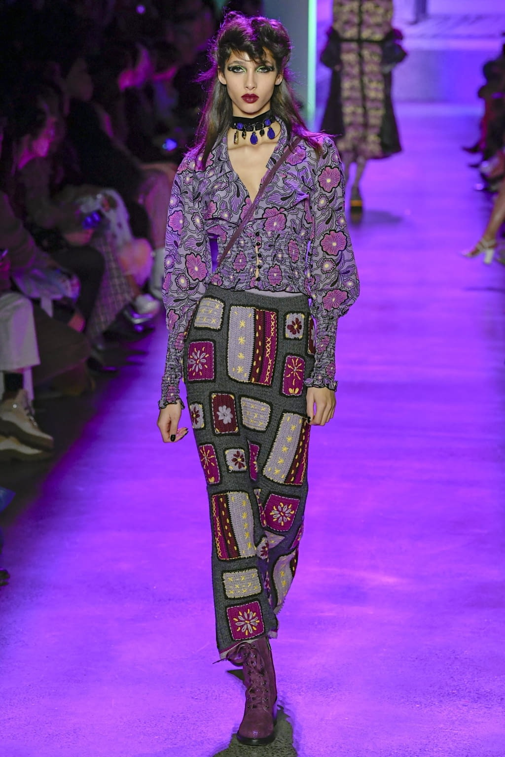 Fashion Week New York Fall/Winter 2020 look 18 de la collection Anna Sui womenswear