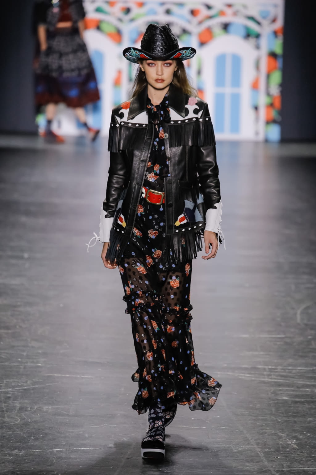 Fashion Week New York Spring/Summer 2017 look 1 from the Anna Sui collection womenswear