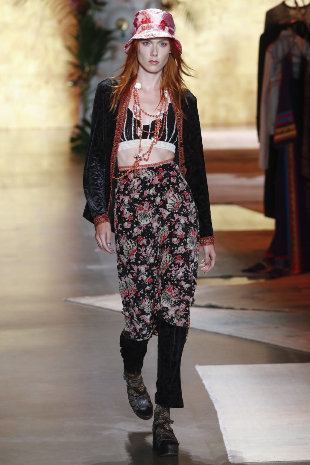 Fashion Week New York Spring/Summer 2019 look 5 de la collection Anna Sui womenswear