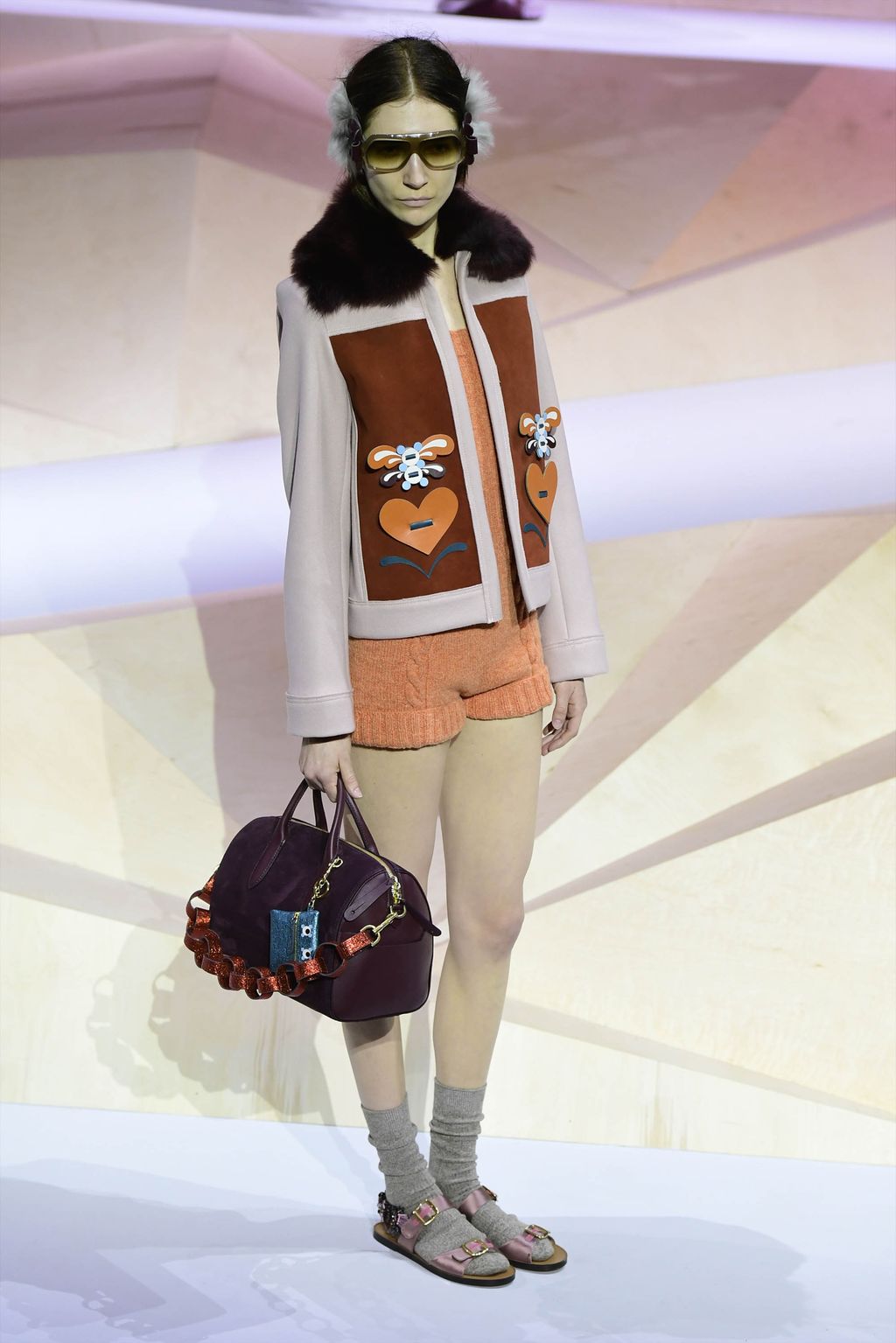 Fashion Week London Fall/Winter 2017 look 2 from the Anya Hindmarch collection womenswear