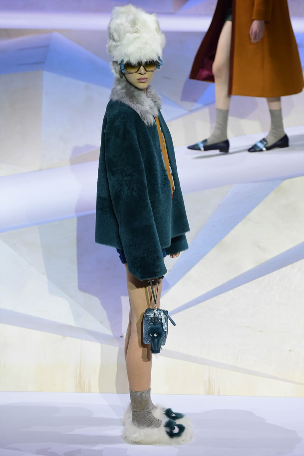 Fashion Week London Fall/Winter 2017 look 12 from the Anya Hindmarch collection womenswear