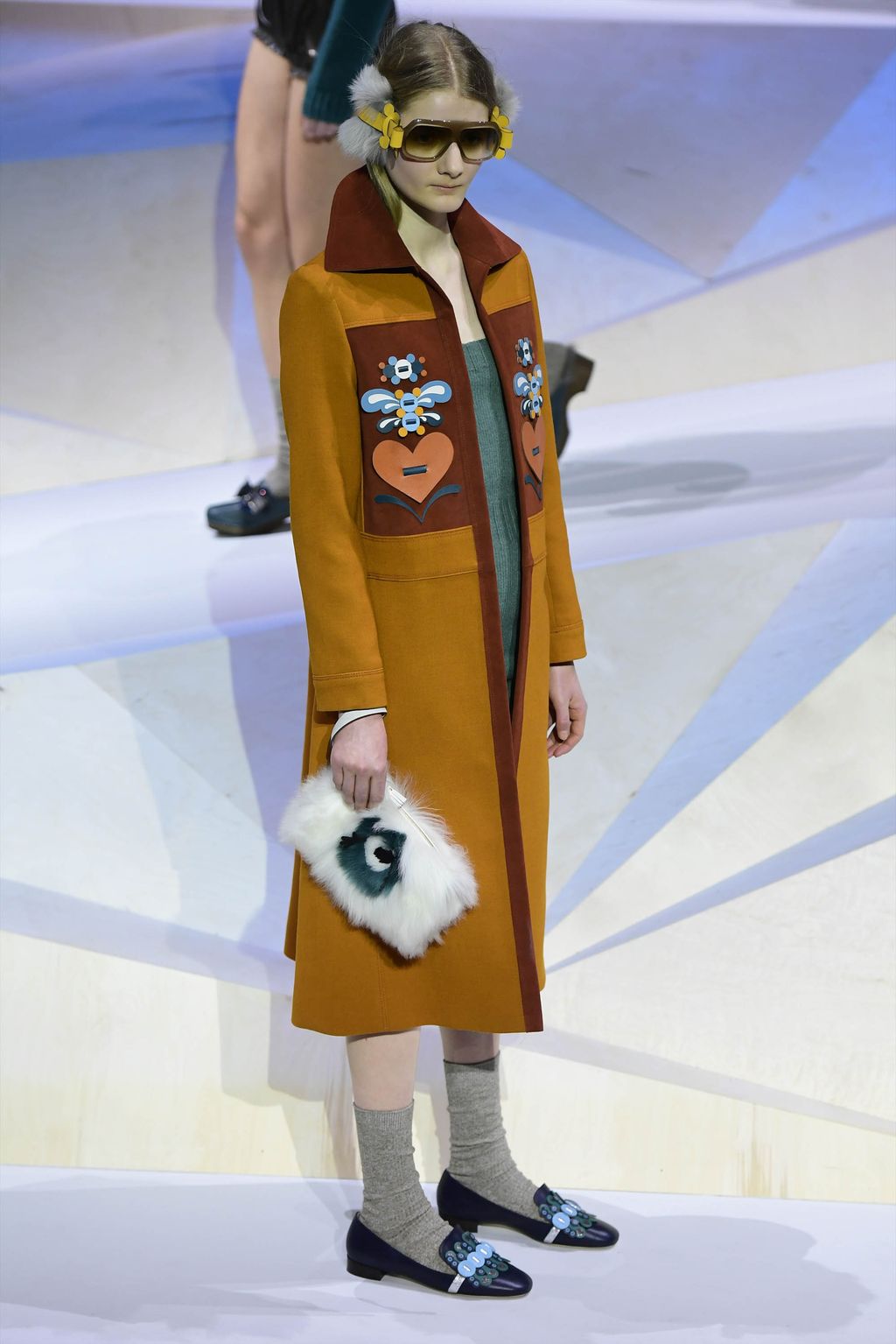 Fashion Week London Fall/Winter 2017 look 13 from the Anya Hindmarch collection womenswear