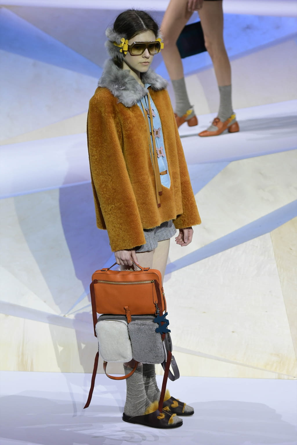 Fashion Week London Fall/Winter 2017 look 17 from the Anya Hindmarch collection womenswear