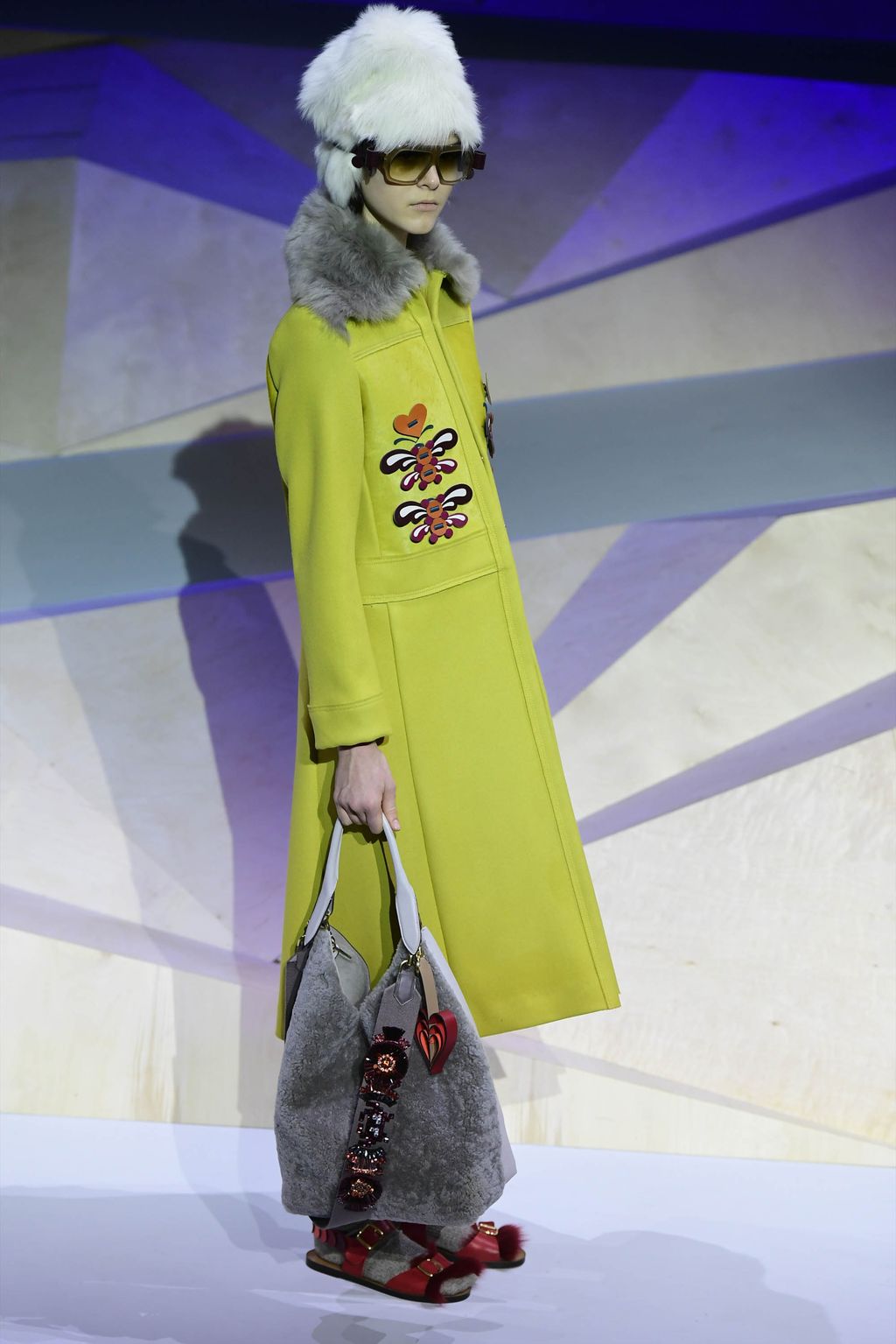 Fashion Week London Fall/Winter 2017 look 38 from the Anya Hindmarch collection womenswear