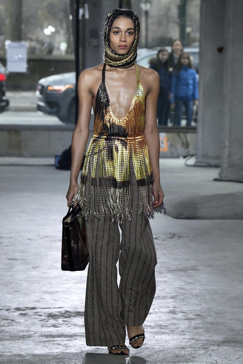 Fashion Week New York Fall/Winter 2020 look 3 from the Area collection 女装