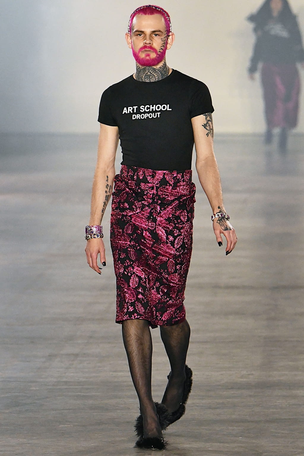 Fashion Week London Fall/Winter 2019 look 15 from the Art School collection 男装