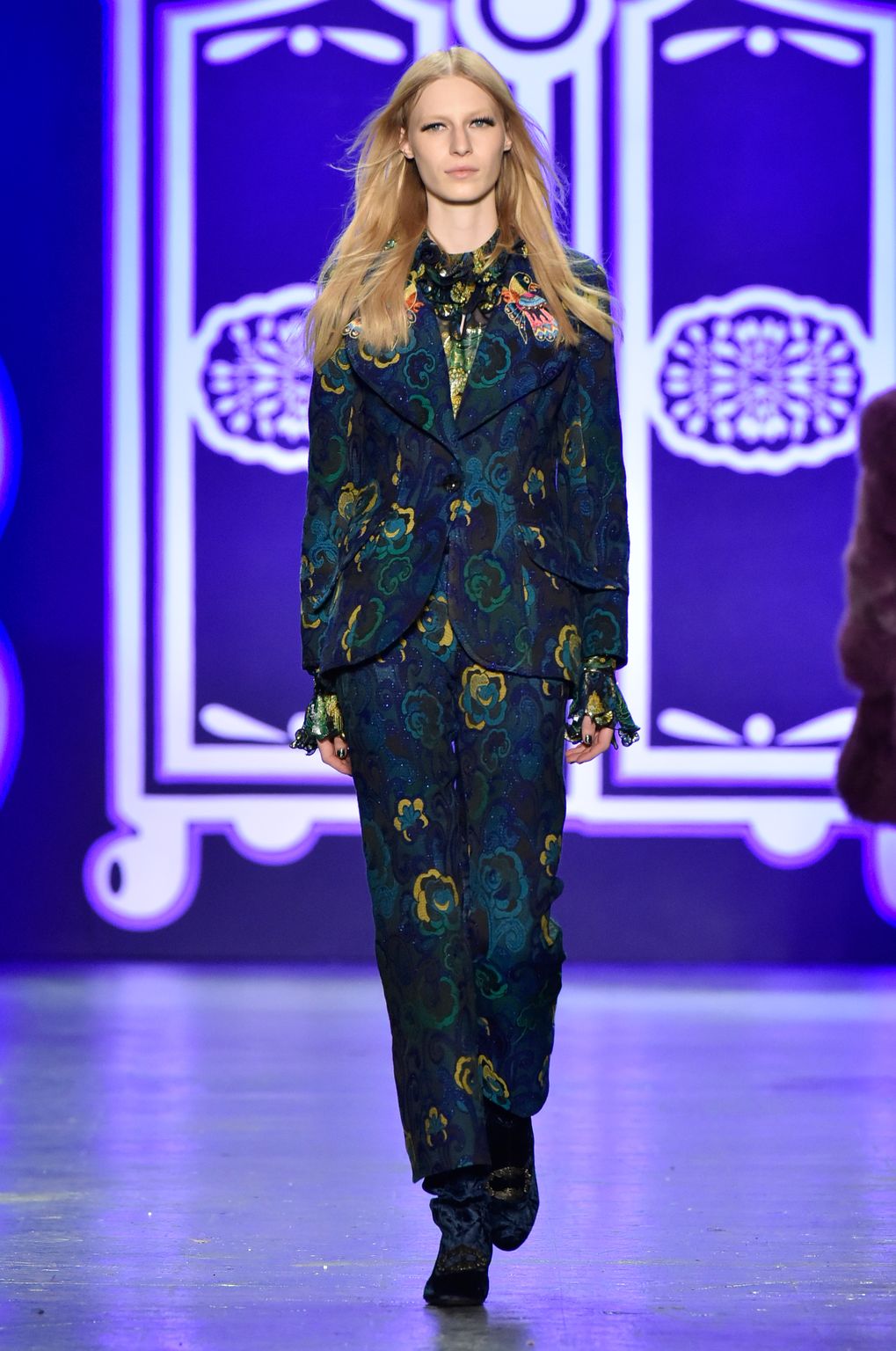 Fashion Week New York Fall/Winter 2016 look 8 de la collection Anna Sui womenswear