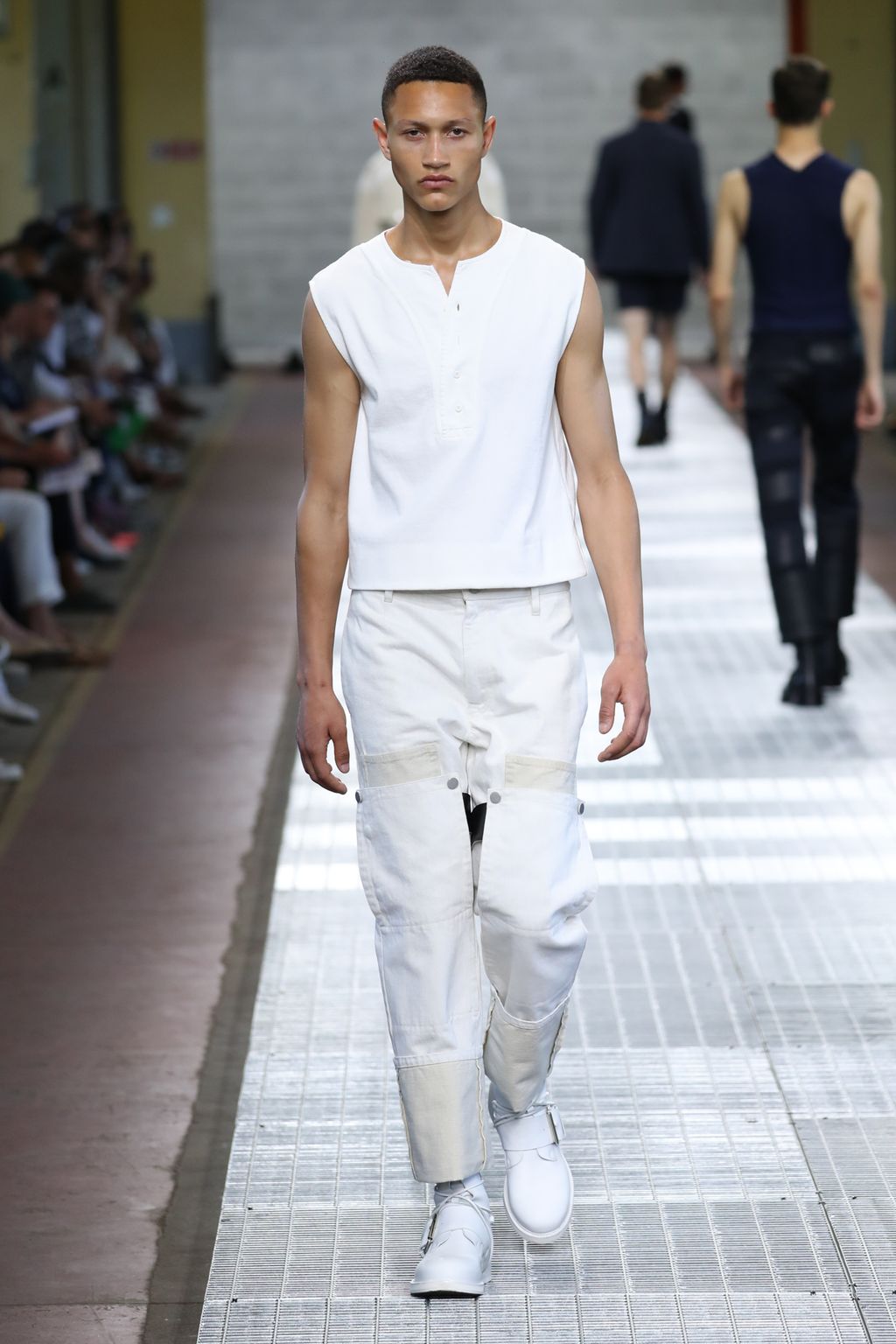 Fashion Week Milan Spring/Summer 2018 look 10 from the Dirk Bikkembergs collection menswear