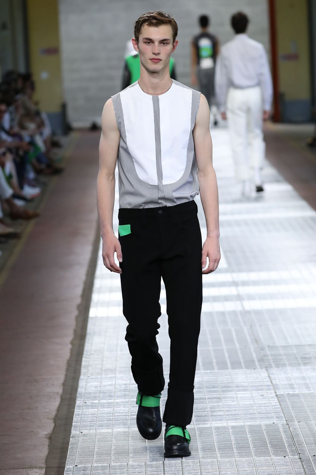 Fashion Week Milan Spring/Summer 2018 look 34 from the Dirk Bikkembergs collection menswear
