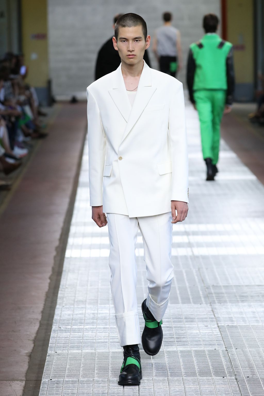 Fashion Week Milan Spring/Summer 2018 look 37 from the Dirk Bikkembergs collection menswear