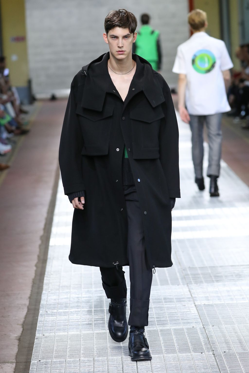 Fashion Week Milan Spring/Summer 2018 look 38 from the Dirk Bikkembergs collection menswear