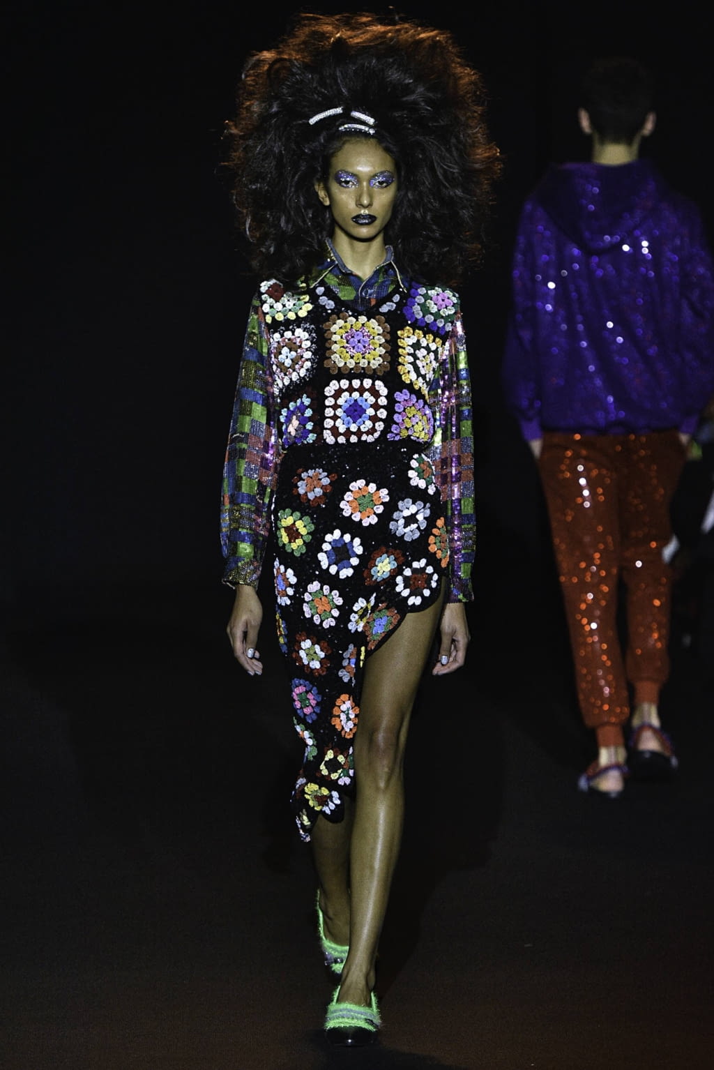 Fashion Week London Fall/Winter 2019 look 22 from the Ashish collection 女装