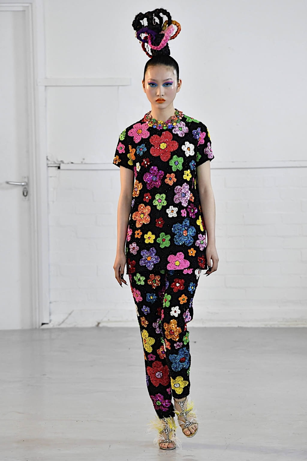 Fashion Week London Fall/Winter 2020 look 17 de la collection Ashish womenswear